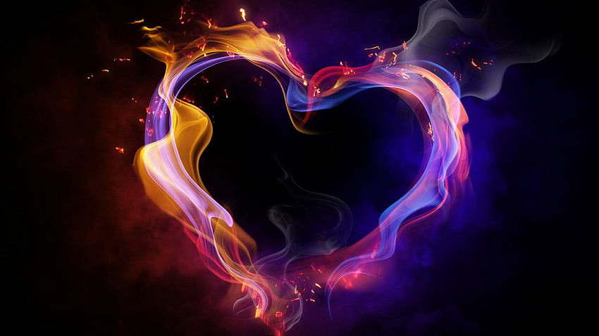 Anything and Everything Fire Heart, Really Awesome HD wallpaper