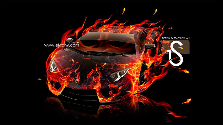 Lambo de fuego, Lamborghini azul neón fondo de pantalla | Pxfuel