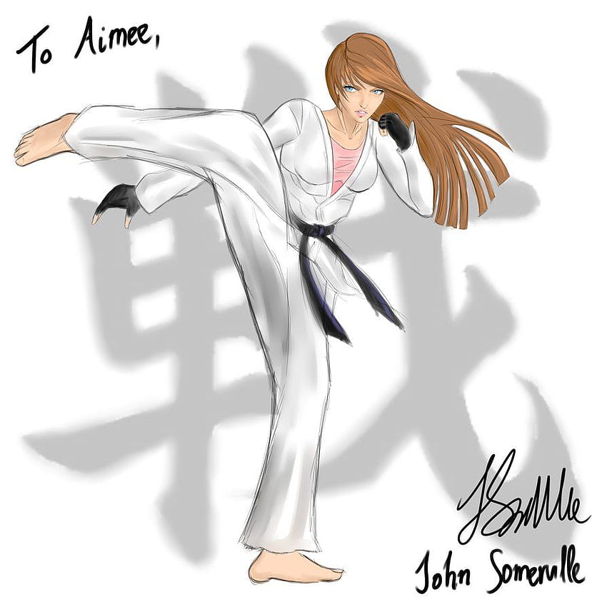 Karate kid anime taekwondo fighter t-shirt | tostadora