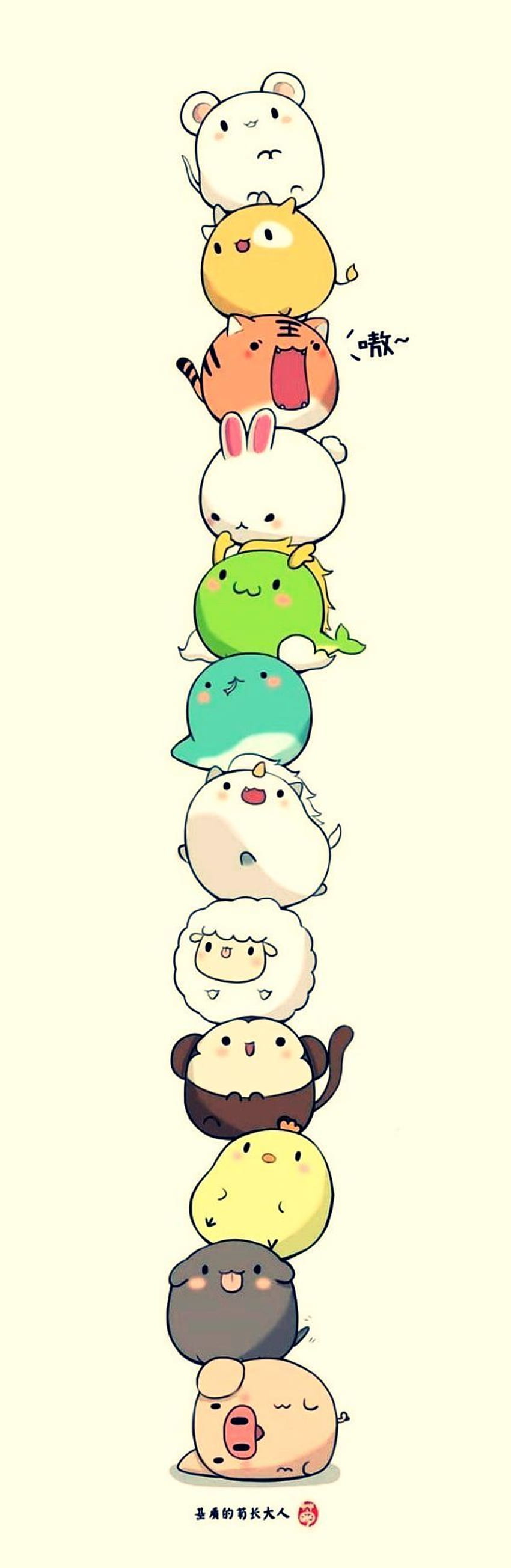 Cute Animal Illustration Ideas. Cute doodles, Cute animal, Kawaii ...