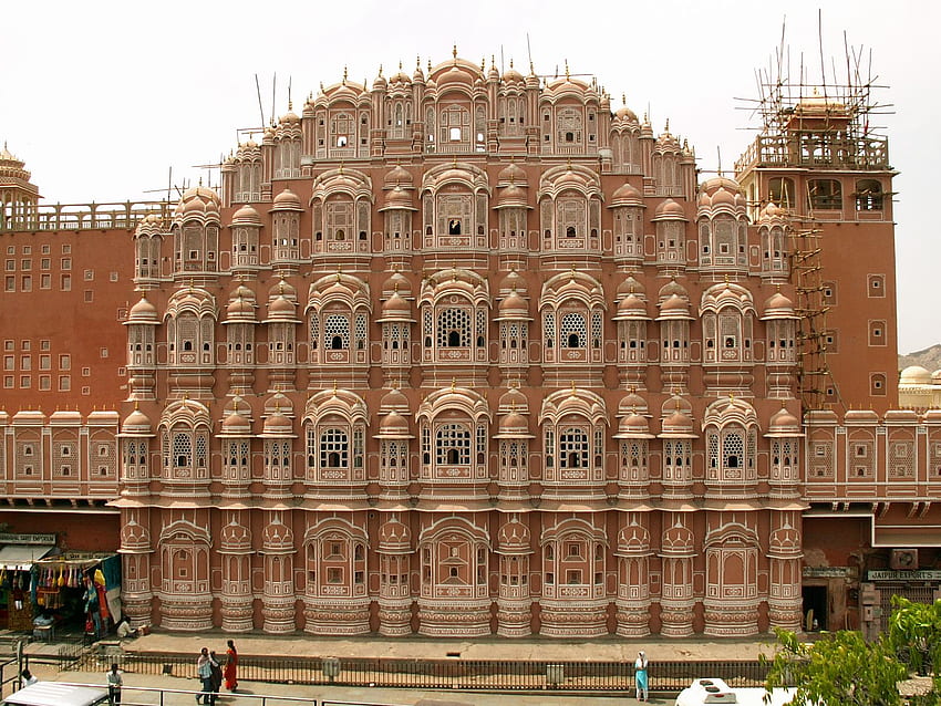 Informações de viagem, história, história e de Hawa Mahal, Jaipur, Rajasthan, Índia papel de parede HD