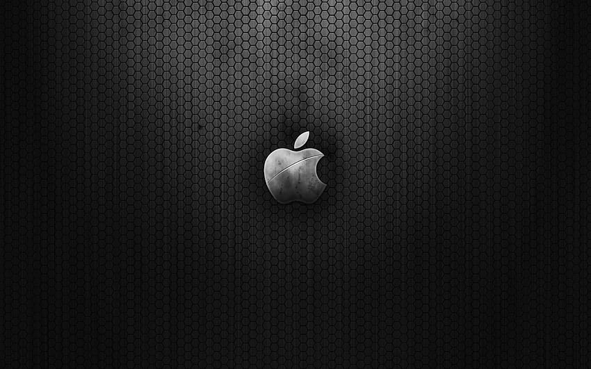 Mac の背景は黒です。 ブラック、Apple ロゴ、Awesome Black Windows 10 高画質の壁紙