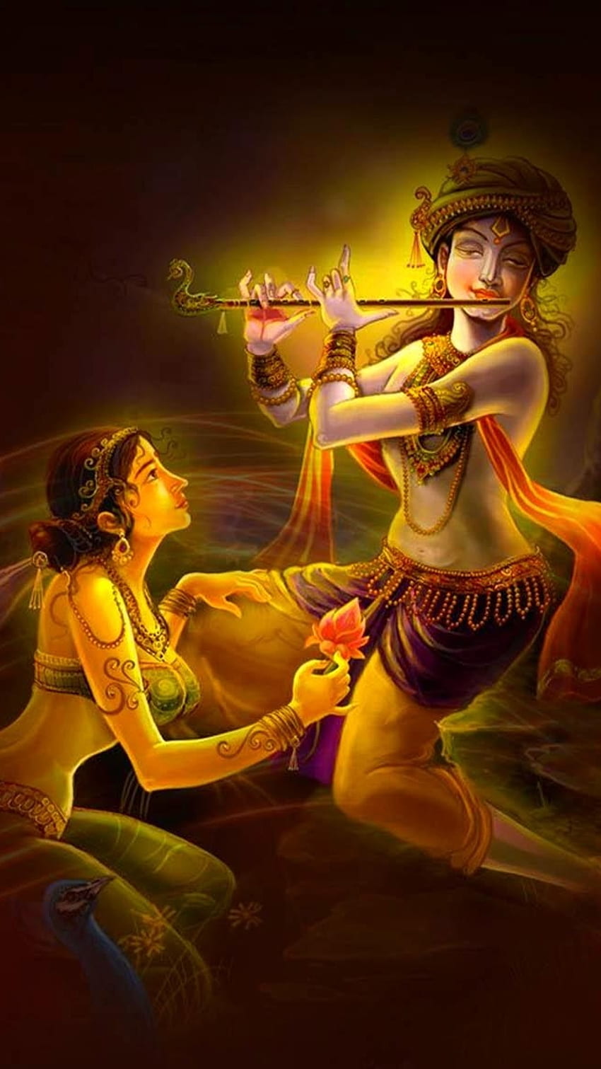 Krishna Radha With Bansuri, krishna radha, bhakti, HD phone wallpaper |  Peakpx