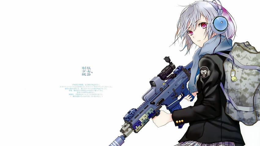 Anime Gun, Anime Boy Gun HD wallpaper
