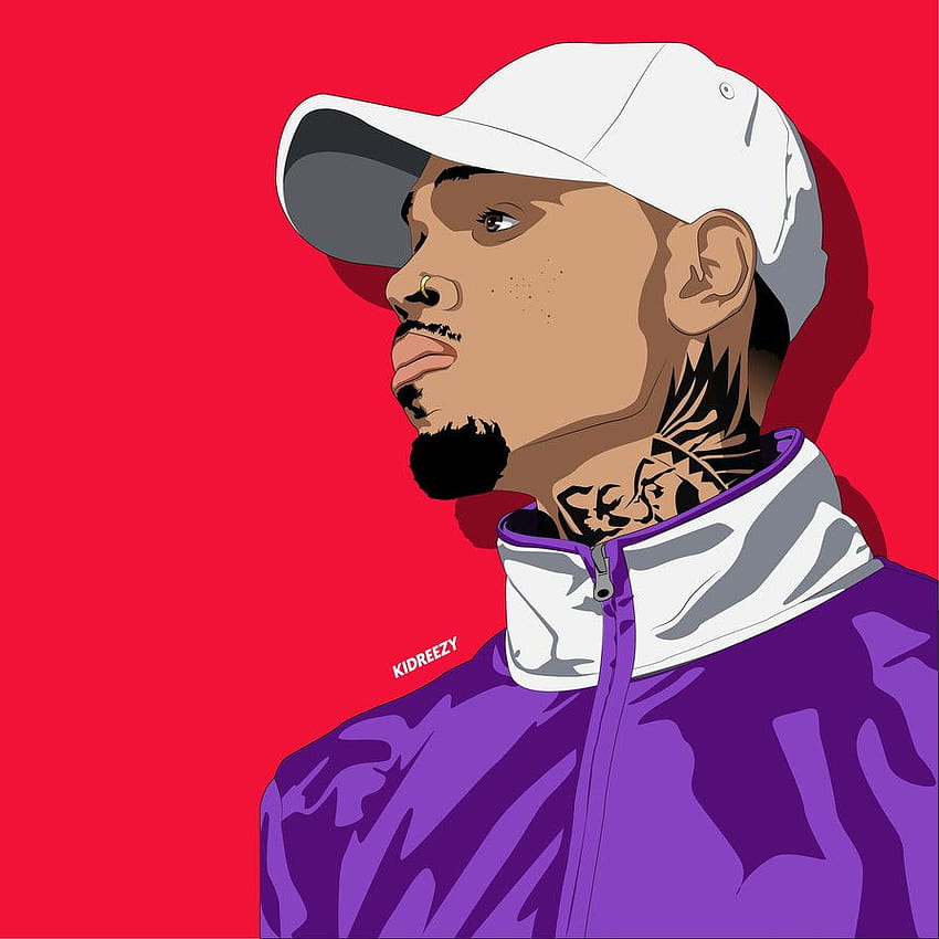 Chris Brown Clipart, Dessin animé Chrisbrown Fond d'écran de téléphone HD