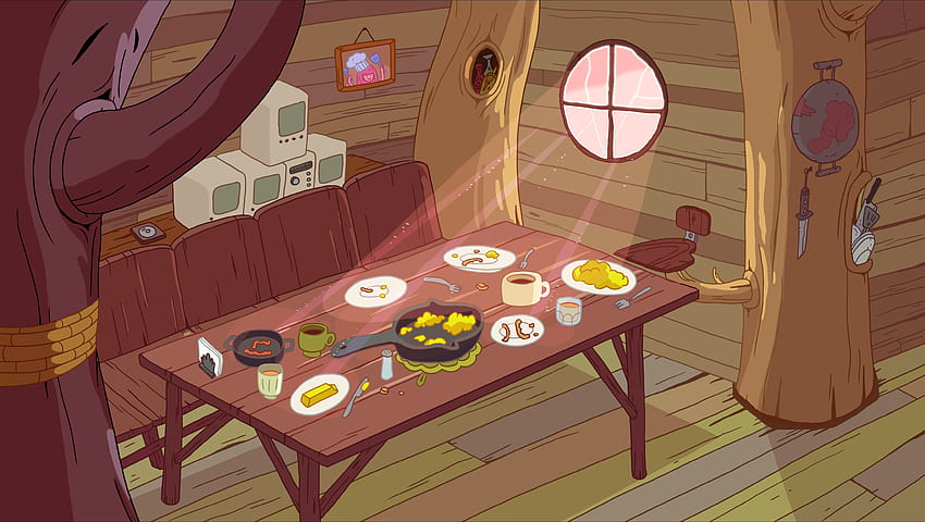 Adventure Time Finn And Jake Eating .teahub.io, Adventure Time Treehouse HD wallpaper