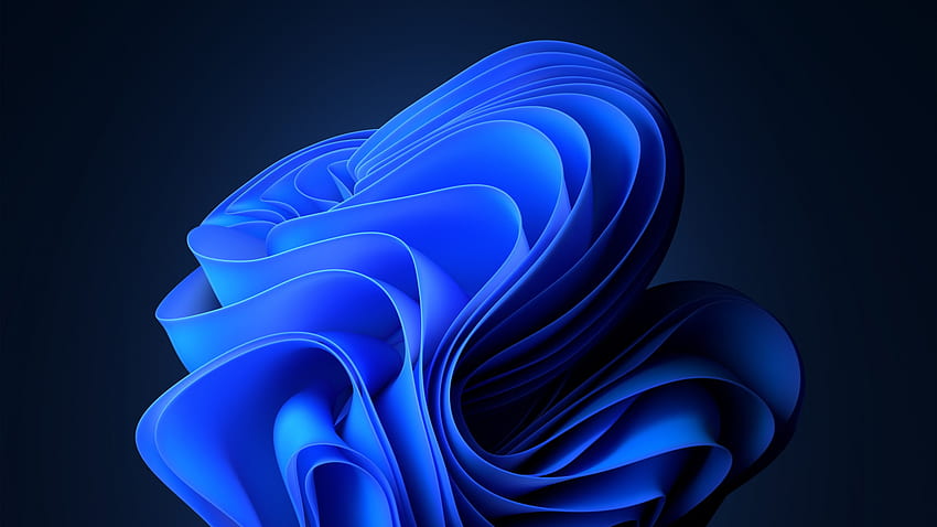 : Windows 11 blue abstract, 1366X768 Blue HD wallpaper