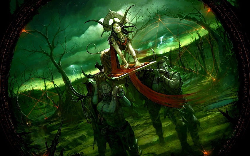 Digital Art Artwork Fantasy Art Forest Fantasy Girl Demon - Resolution: HD wallpaper