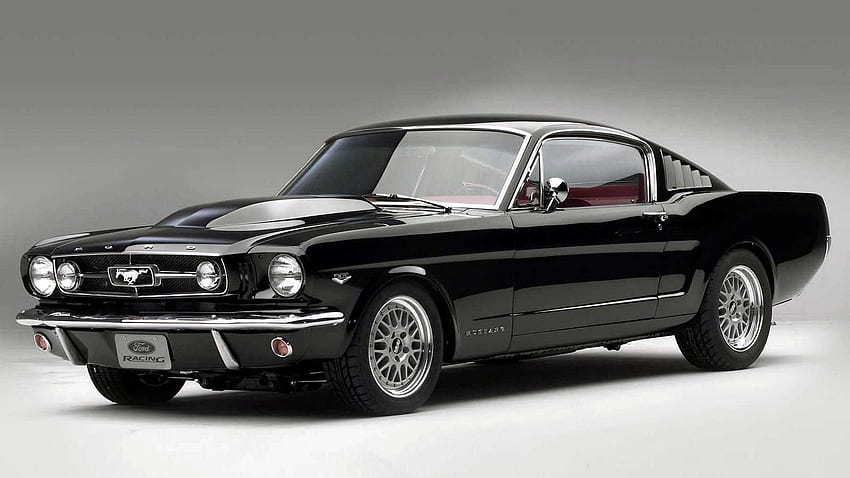 Klasik Mustang, Klasik Siyah Mustang HD duvar kağıdı