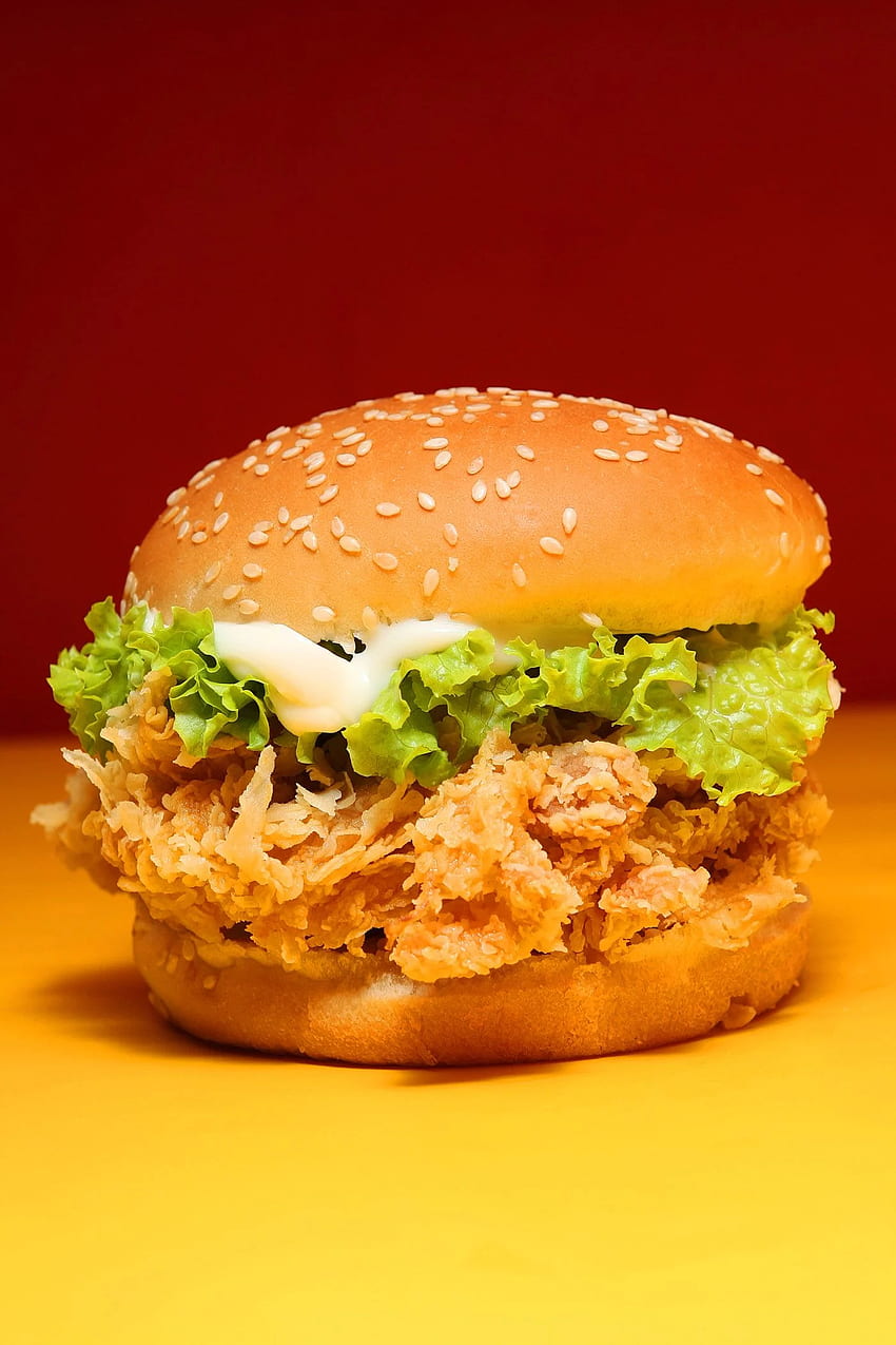 hamburgers and fried chicken 13779 HD phone wallpaper