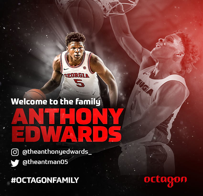 Octagon firma al mejor prospecto de la NBA, Anthony Edwards – SPORTS AGENT BLOG fondo de pantalla