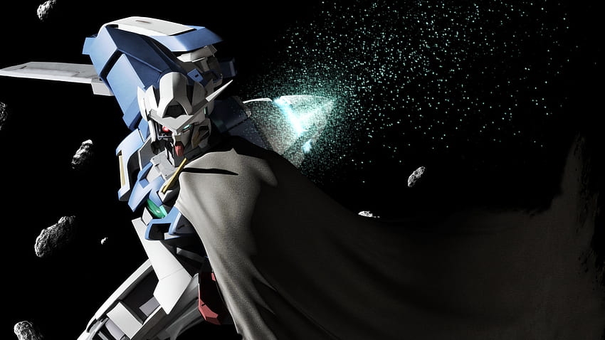 The Ghost 5 Years Ago, Anime, Mecha, Setsuna, rote Augen, Exia, beschädigt, ein Arm, Gundam 00 HD-Hintergrundbild