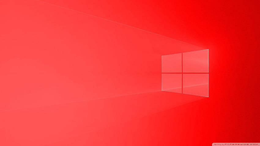 Full Red Windows 10, Red Windows Logo HD wallpaper