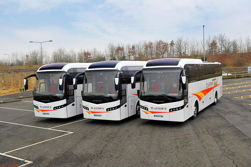 Допълнителен туристически автобус Volvo B9R за Plastows, Volvo Bus HD тапет