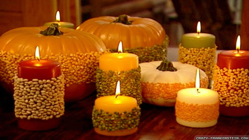Autumn Decorations - Seasonal, Autumn Candle HD wallpaper