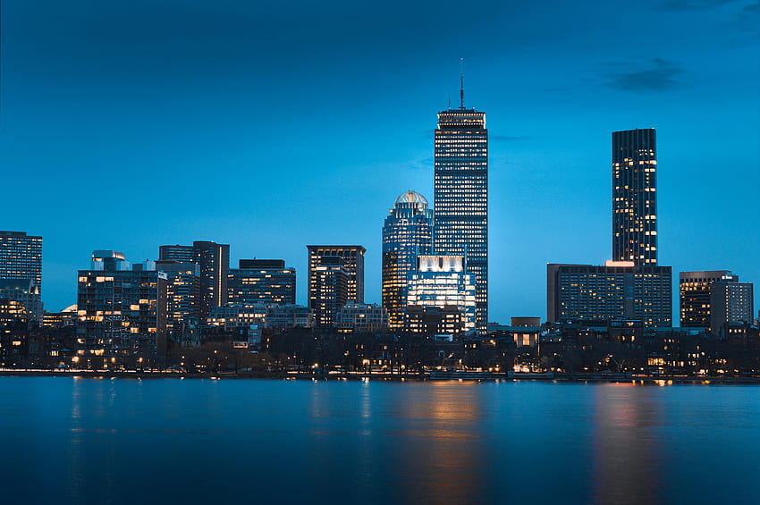 Cities, Architecture, Usa, Building, Night City, United States, Boston HD wallpaper