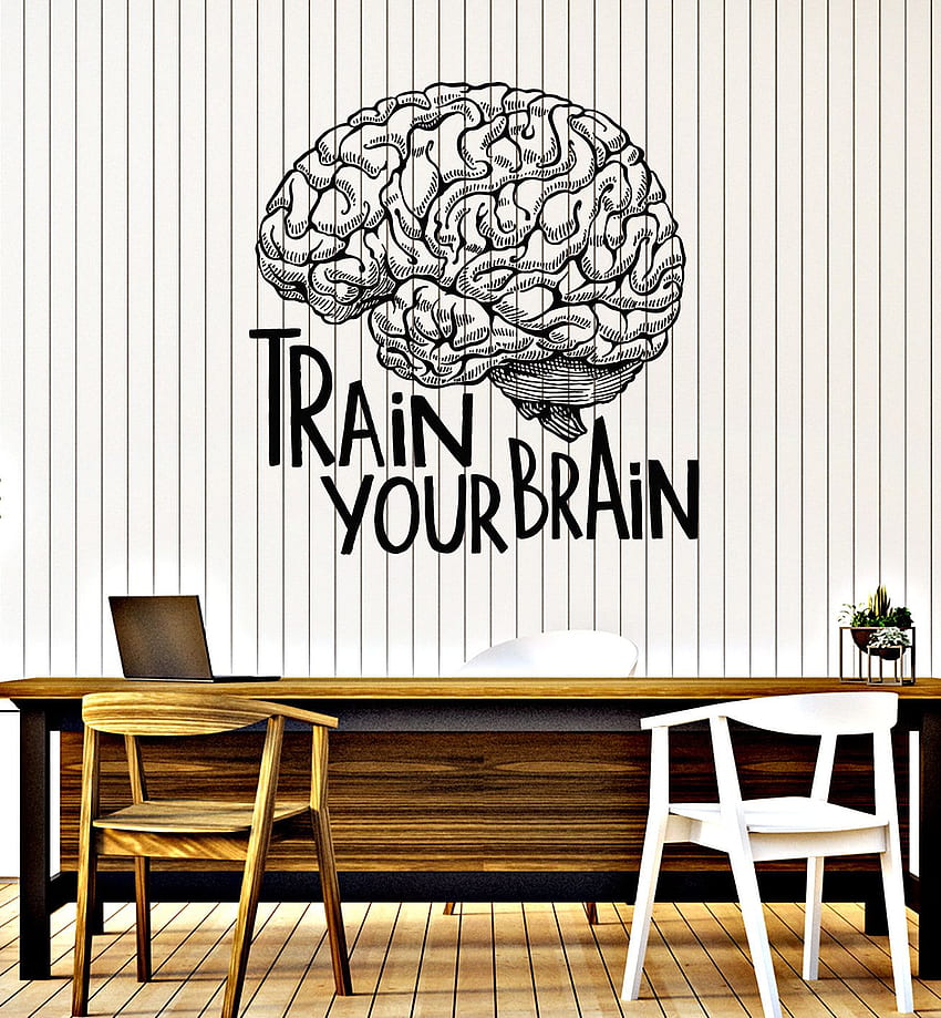 Vinyl Wall Decal Train Your Brain Mind Creative Idea Decor Stickers Mural (g6397)XL 45 in X 48 in / Silver Metallic in 2022. Vinyl wall decals, Wall decal, Mural HD 전화 배경 화면