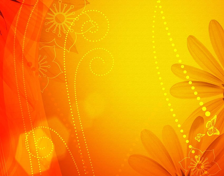 Floral Christian Background. Floral , Pretty Floral and Vintage Floral, Orange Floral HD wallpaper