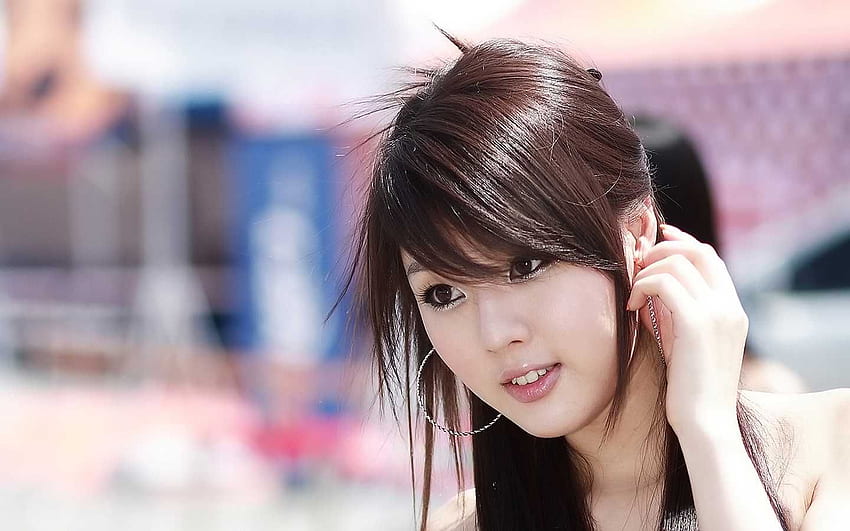 Cute Hairstyles For Asian Girls Korean Cute Straight Hairstyle Korean Girls  Straight Medium Asian Girls  फट शयर