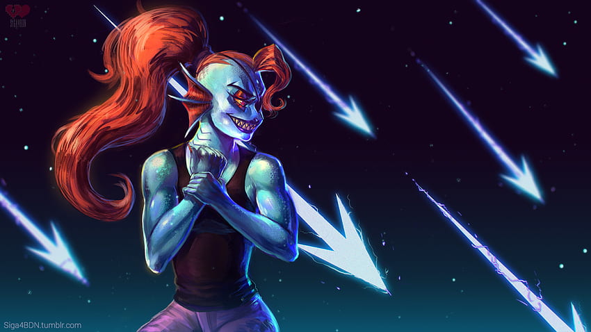 siga4bdn: Undertale: Undyne ! just because i can. (digital painting) Finally got around to playing under. Instagram prints, Undertale, Digital painting HD wallpaper