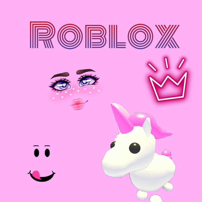 Girly roblox logo!, pink cute roblox HD wallpaper