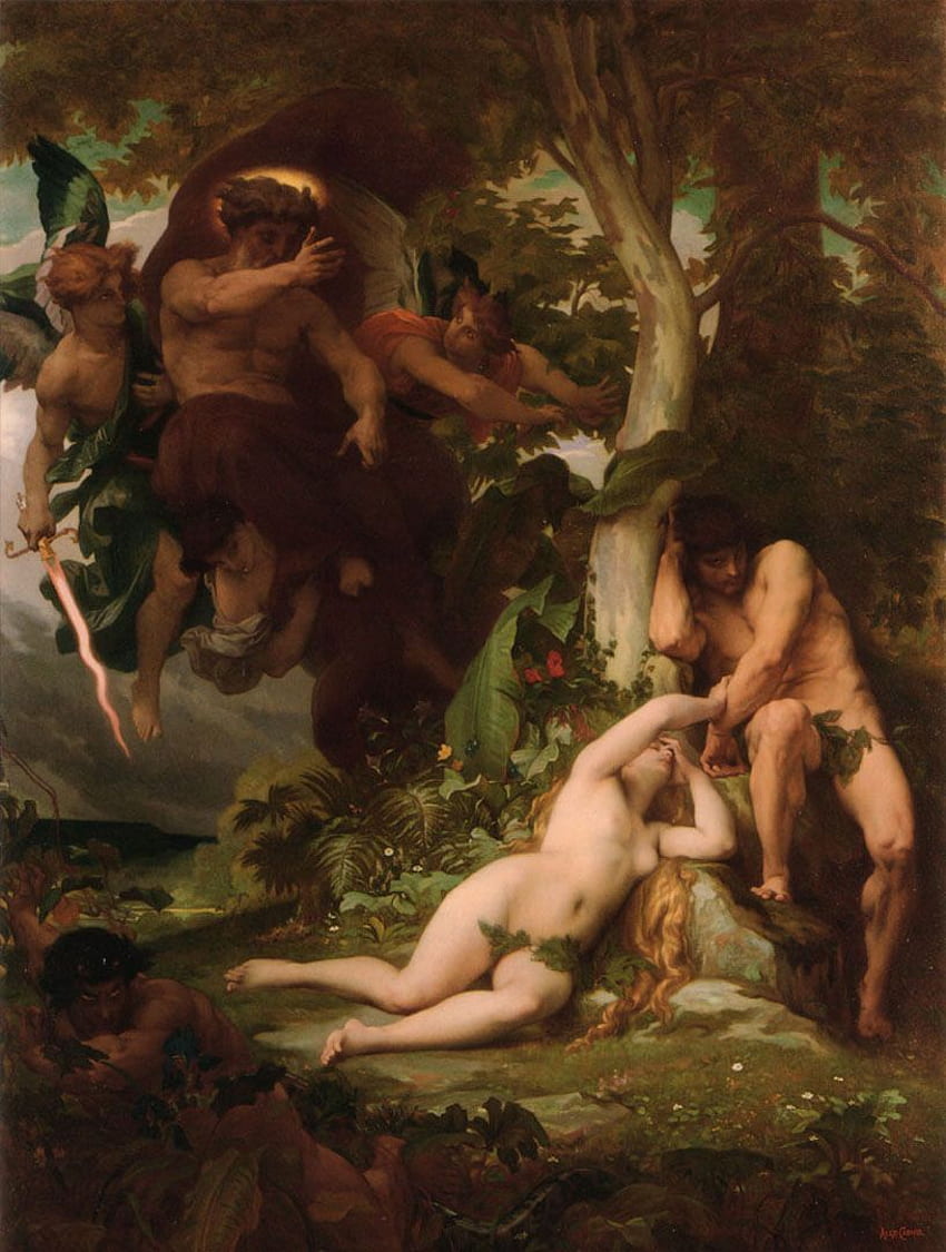 The Expulsion Of Adam And Eve From The Garden Of Paradise HD phone wallpaper