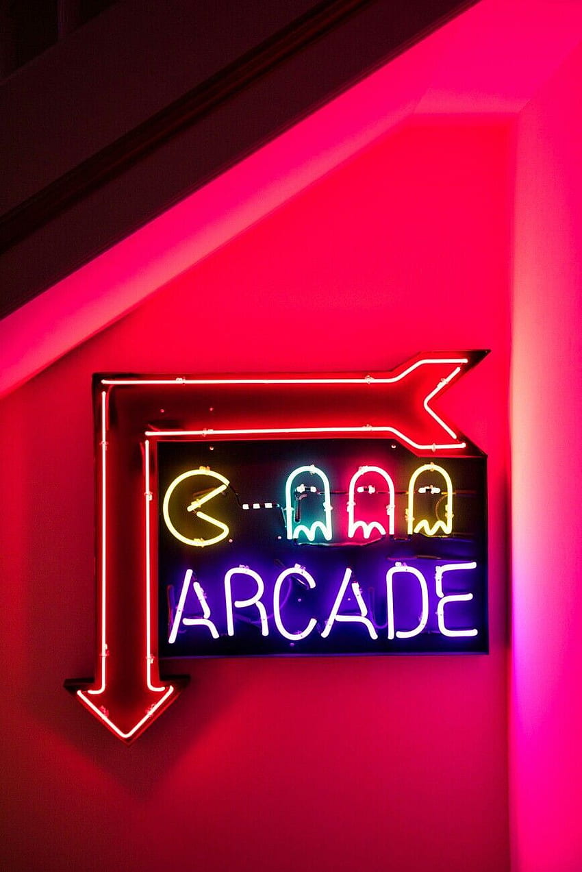 Tina ♡ on neon, neon & more neon. iphone neon, Neon, Neon aesthetic, Arcade Aesthetic HD phone wallpaper