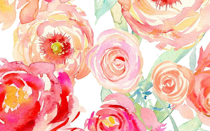 Watercolor Floral Watercolor Flower Computer [] for your , Mobile & Tablet. Explore Flower Computer Background. Of Flowers, Flowers Full Size, Beautiful Flowers HD wallpaper