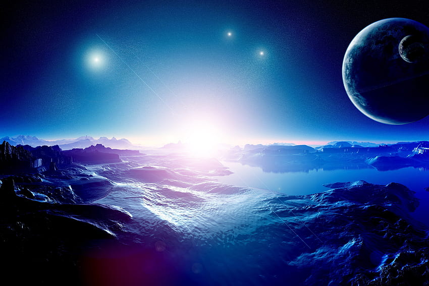 แฟนตาซี, พื้นผิวของดาวเคราะห์, อวกาศ วอลล์เปเปอร์ HD
