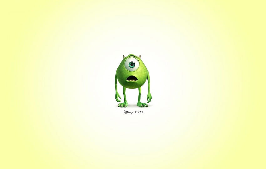 Pixar, Mike, Disney, Monster Inc. dla , sekcja минимализм, Disney Minimalist Tapeta HD
