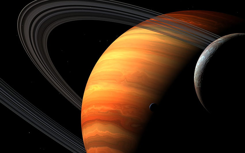 Space Planet Ring System Resolution , , Background, and, Orange Space HD wallpaper