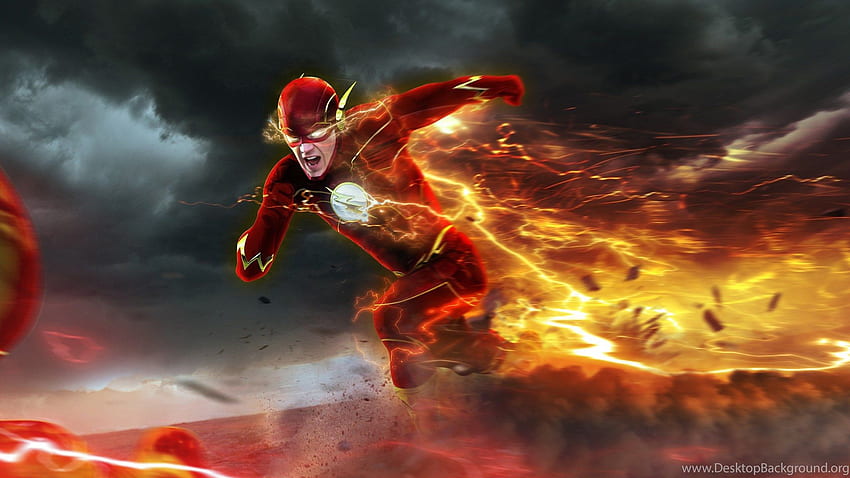 Barry Allen dans Flash In Screen. Arrière-plan, Flash double écran Fond d'écran HD