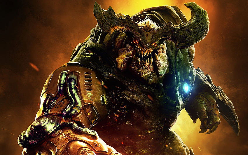 Защо мислите, че Doom 1 е по-плашещ от Doom 4? HD тапет