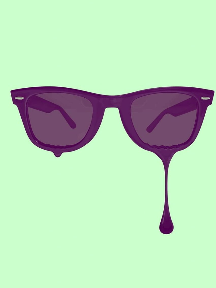 purple nerd glasses
