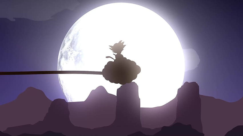 Kid Goku Flying Nimbus Live HD wallpaper