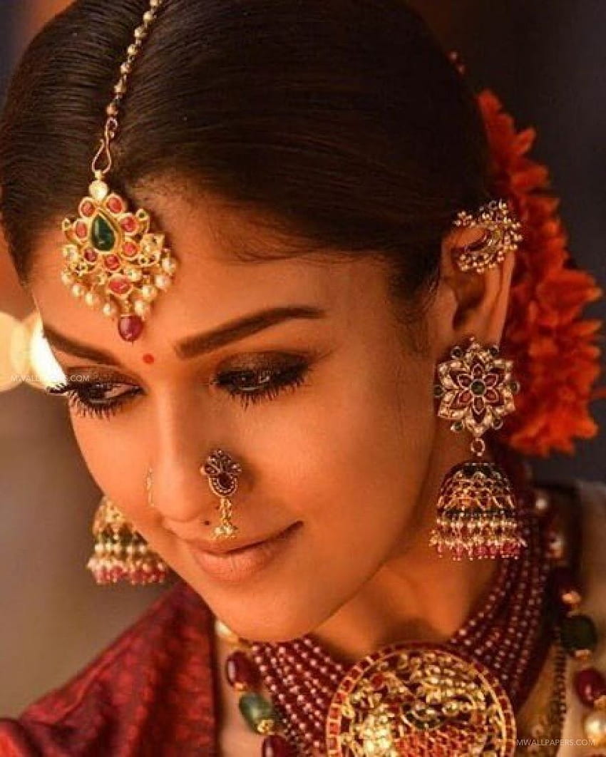 ꓓ1345 Nayanthara Traditional Saree from Sye Raa Narasimha Reddy Movie () ( Фон / Android / iPhone) (, ) () (2021), Yaaradi Nee Mohini HD тапет за телефон