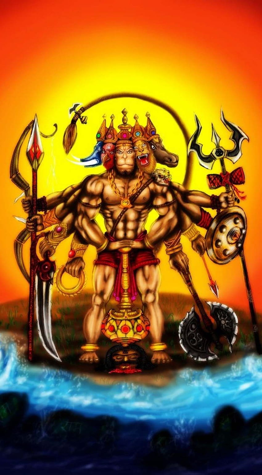Arte Hanuman fondo de pantalla del teléfono