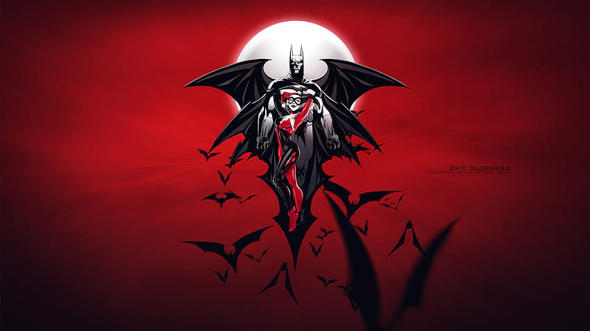 DC Aesthetic Batman Red Desktop Wallpaper - Batman Wallpaper