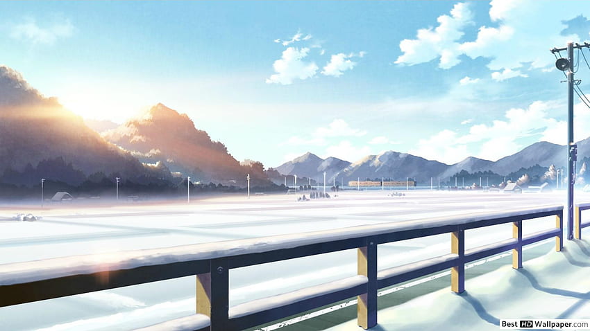 Paisaje invernal animado, paisaje nevado animado fondo de pantalla | Pxfuel