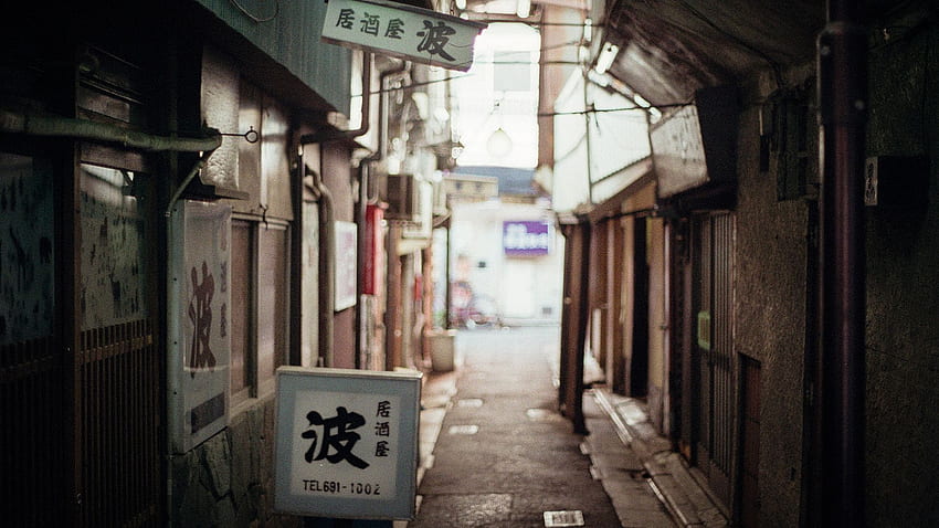 Japanese Alleyway [] - Alley HD wallpaper