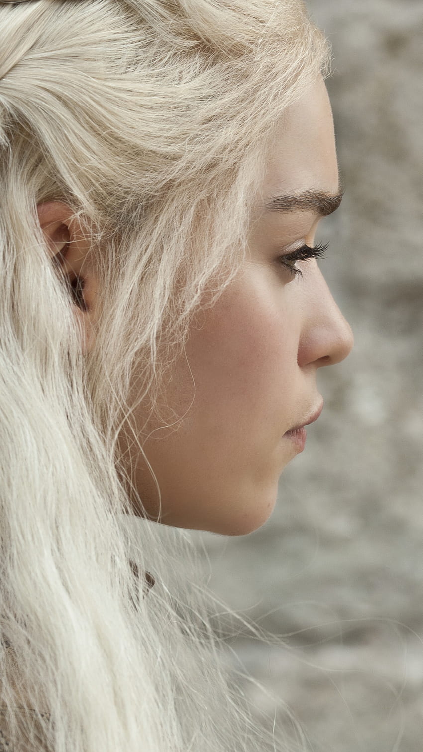 Daenerys Targaryen, изглед на профил в Game Of Thrones, игра на тронове, жена, имам HD тапет за телефон