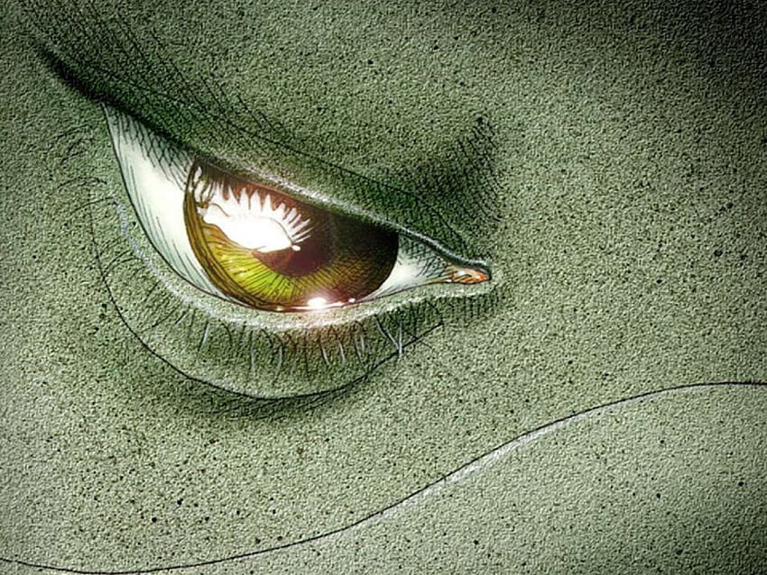 Mata Ikan, menatap, mata, hijau Wallpaper HD