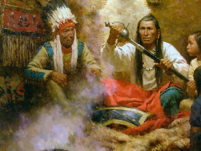ロングナイフの物語、原住民、物語、子供、火、戦士 高画質の壁紙