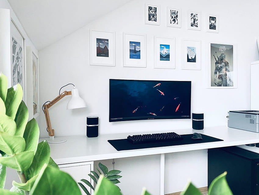 Gaming Setups That We Really Like, Desk Setup HD wallpaper