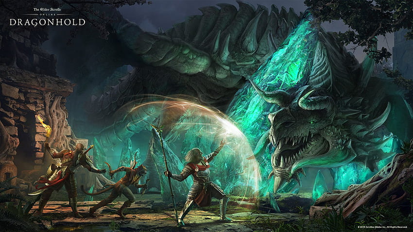 Dragons The Elder Scrolls Online Game 4K Ultra HD Mobile Wallpaper