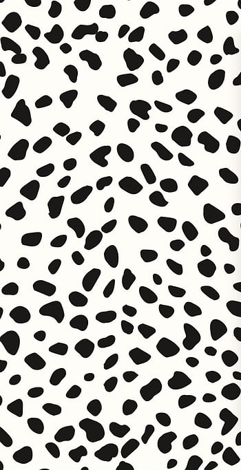 Arthouse Dalmatian Animal Print Black White Wallpaper