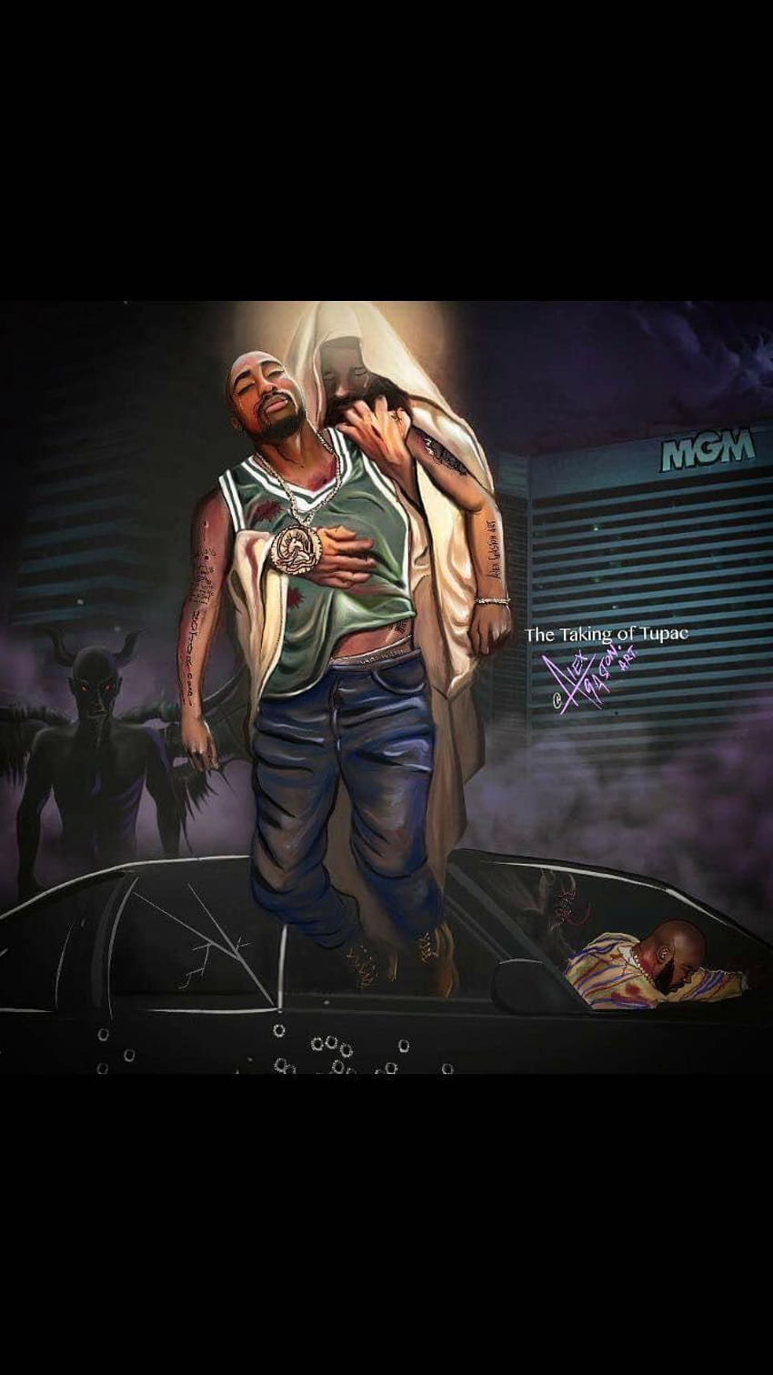 Dope Tupac y Xxxtentacion, 2Pac fondo de pantalla del teléfono