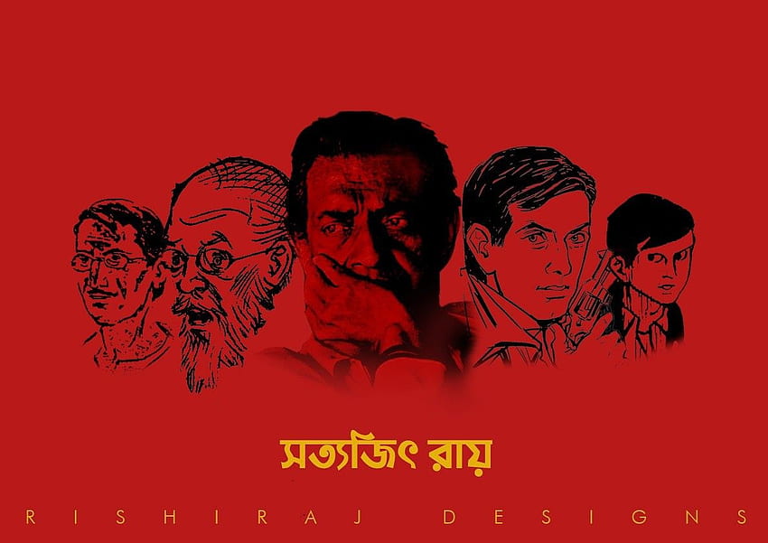 Postacie promienia Satyajita. Satyajit Ray, Feluda, Ray Tapeta HD