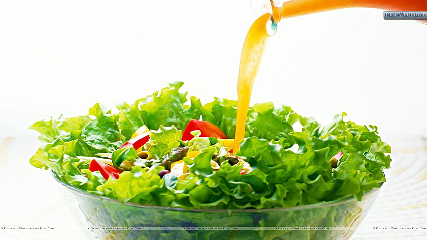 Juicy Salad N Herbs, Fresh Salad HD wallpaper