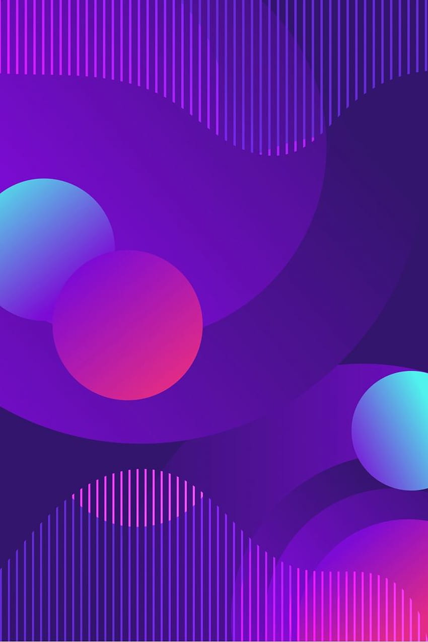 紫のグラデーションの幾何学的なフラット広告の背景。 背景デザイン、幾何学的な背景、Mkb、フラット抽象 HD電話の壁紙